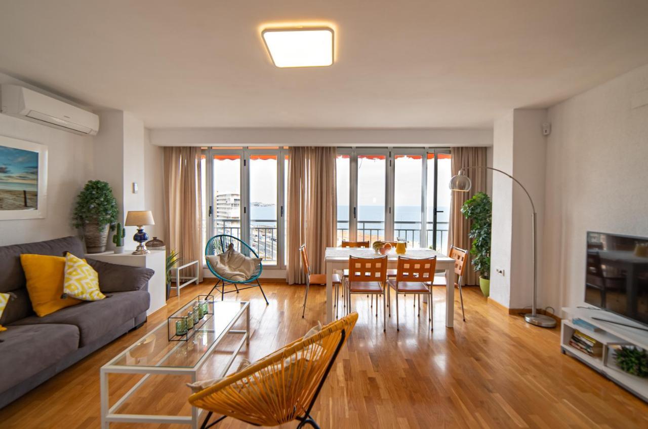 Atico De Lujo Con Vistas Al Mar, Primera Linea Playa Del Postiguet Alicante Ngoại thất bức ảnh