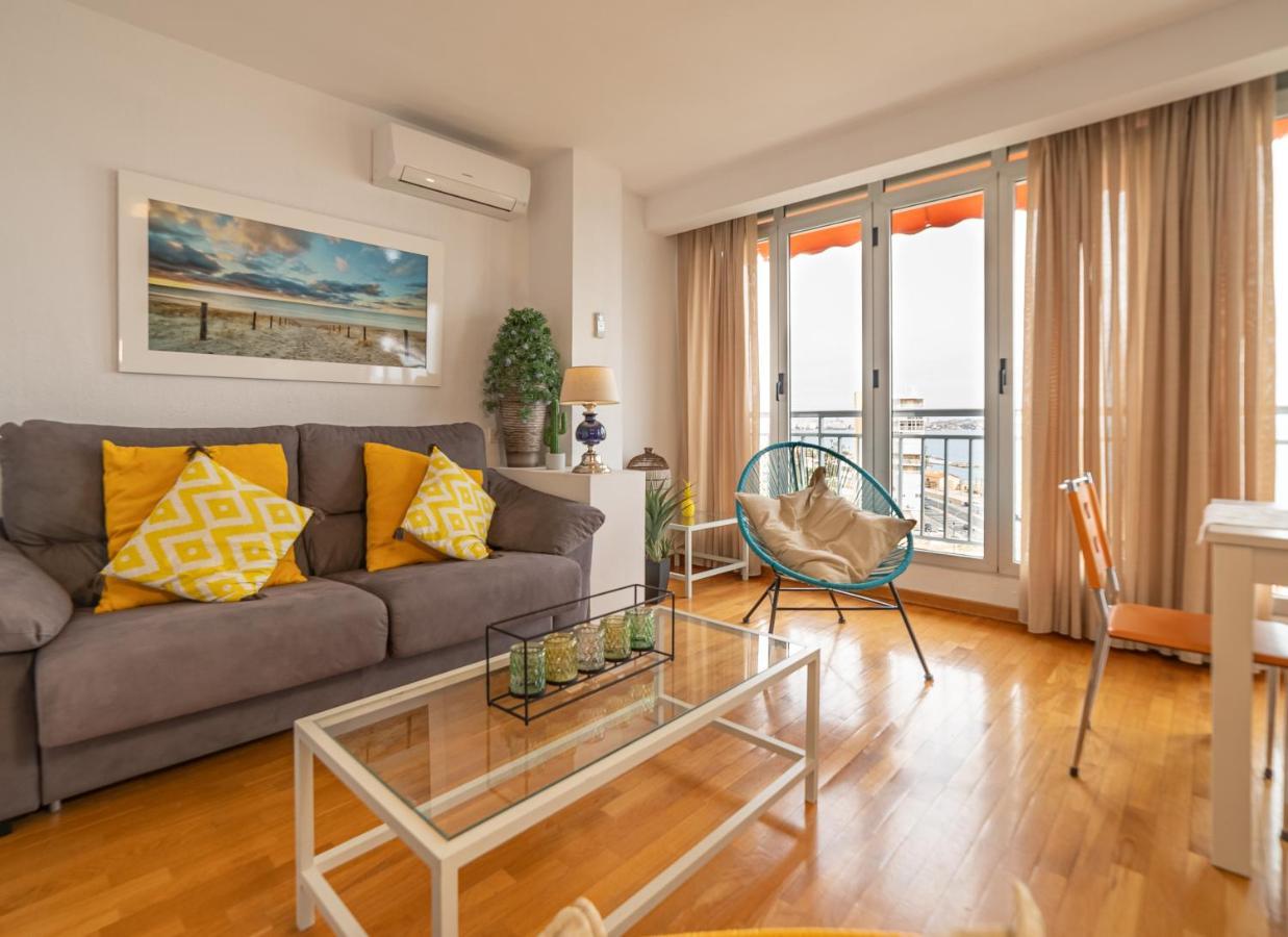 Atico De Lujo Con Vistas Al Mar, Primera Linea Playa Del Postiguet Alicante Ngoại thất bức ảnh